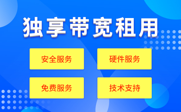 服務器托管獨享100M帶寬費用是多少？